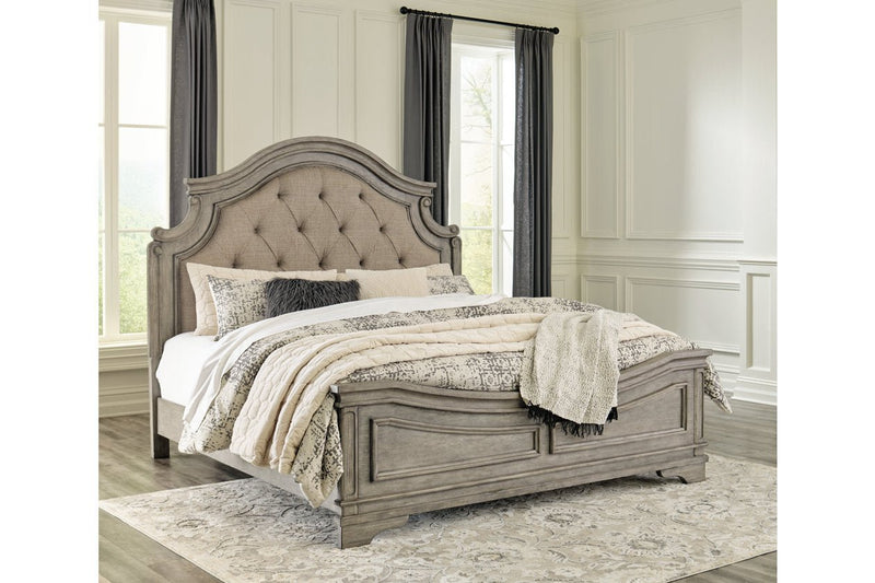 Lodenbay Antique Gray King Panel Bed - Gate FurnitureKing Bed