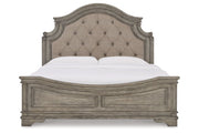 Lodenbay Antique Gray King Panel Bed - Gate FurnitureKing Bed