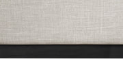 Logan Linen Textured Fabric King Bed Beige - Gate FurnitureKing Bed