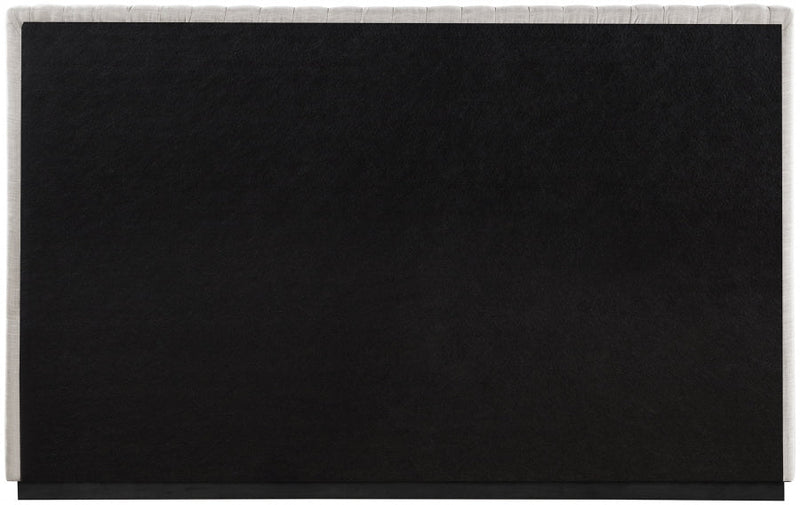 Logan Linen Textured Fabric King Bed Beige - Gate FurnitureKing Bed