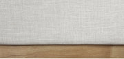Logan Linen Textured Fabric King Bed Cream - Gate FurnitureKing Bed
