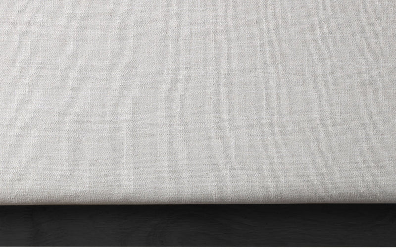 Logan Linen Textured Fabric Queen Bed Beige - Gate FurnitureQueen Bed