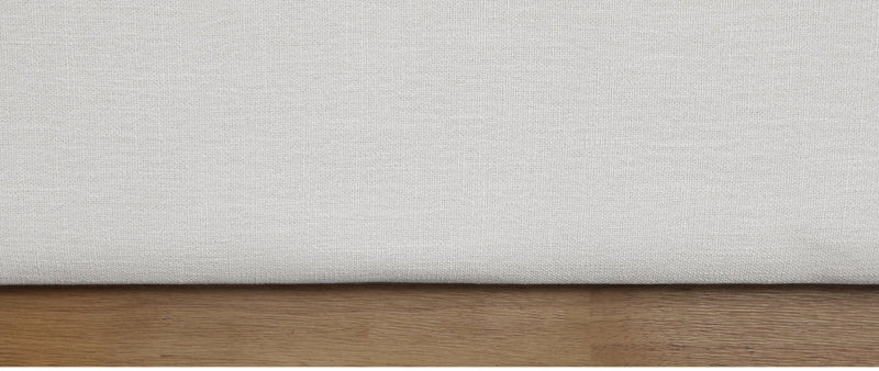 Logan Linen Textured Fabric Twin Bed Cream - Gate FurnitureTwin Bed