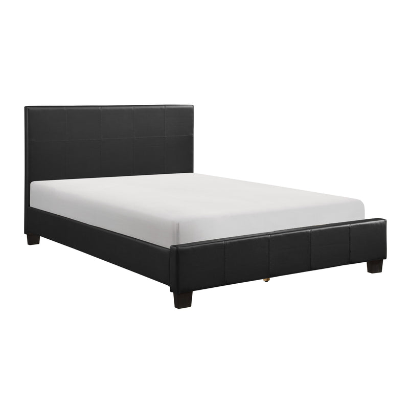 Lorenzi Black Upholstered Platform Bedroom Set - Gate FurnitureBedroom Set