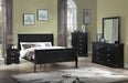 Louis Philip Black Queen Sleigh Bed - Gate Furniture