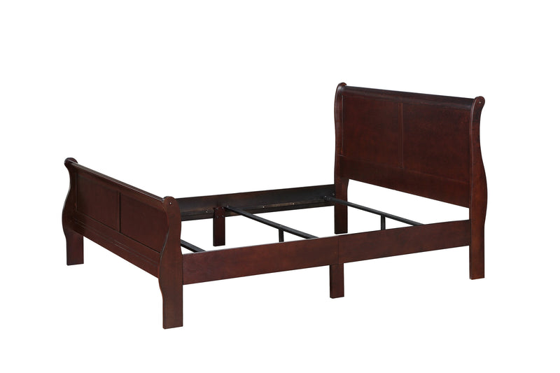 Louis Philip Cherry King Sleigh Bed - Gate FurnitureKing Bed