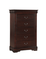 Louis Philip Cherry Sleigh Bedroom Set - Gate FurnitureBedroom Set