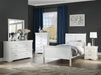 Louis Philip White Full Sleigh Bed - Gate Furniture