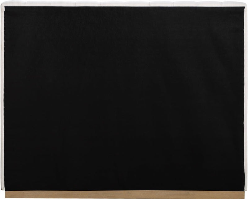 Lucia Linen Textured Fabric Full Bed Cream - LuciaCream-F