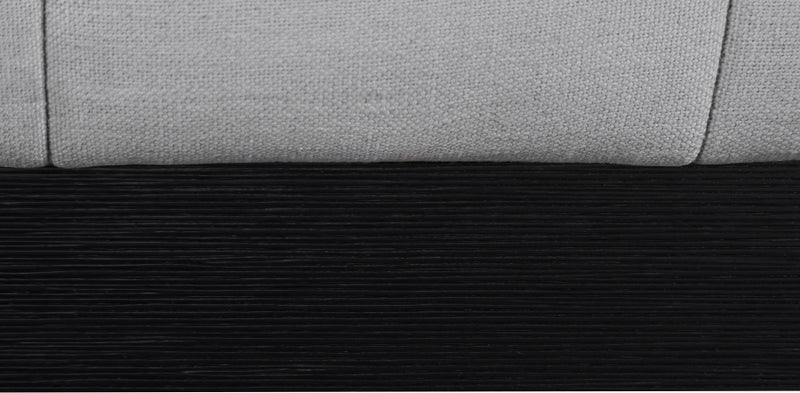 Lucia Linen Textured Fabric Full Bed Grey - LuciaGrey-F