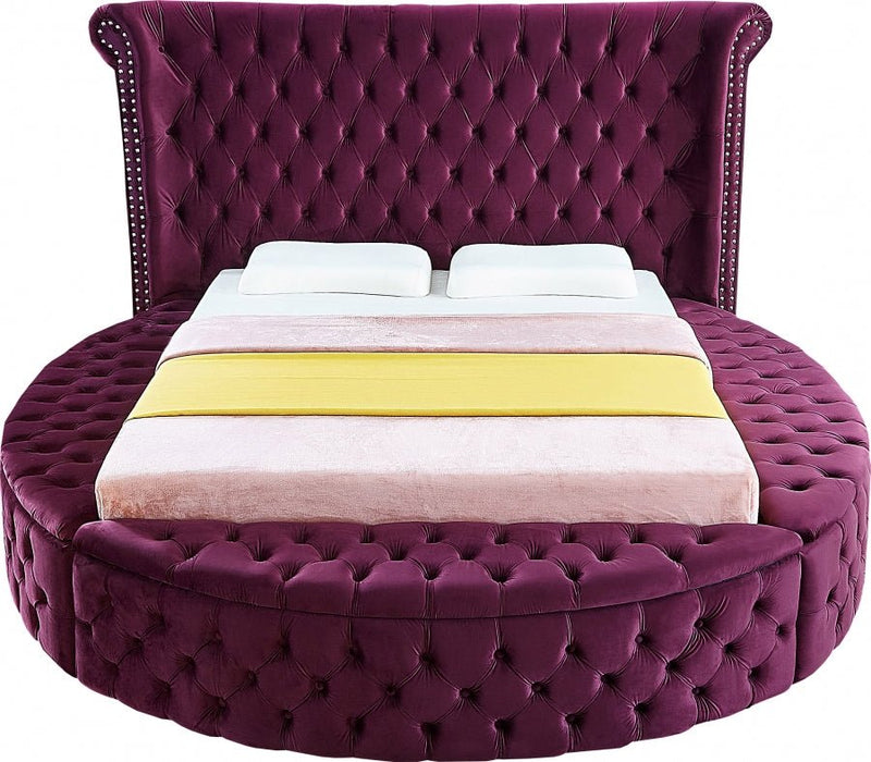 Luxus Velvet Full Bed Purple - LuxusPurple-F