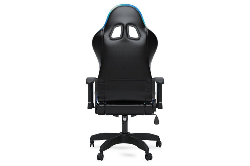 Lynxtyn Black/Gray Home Office Desk Chair - Gate FurnitureGaming Chair