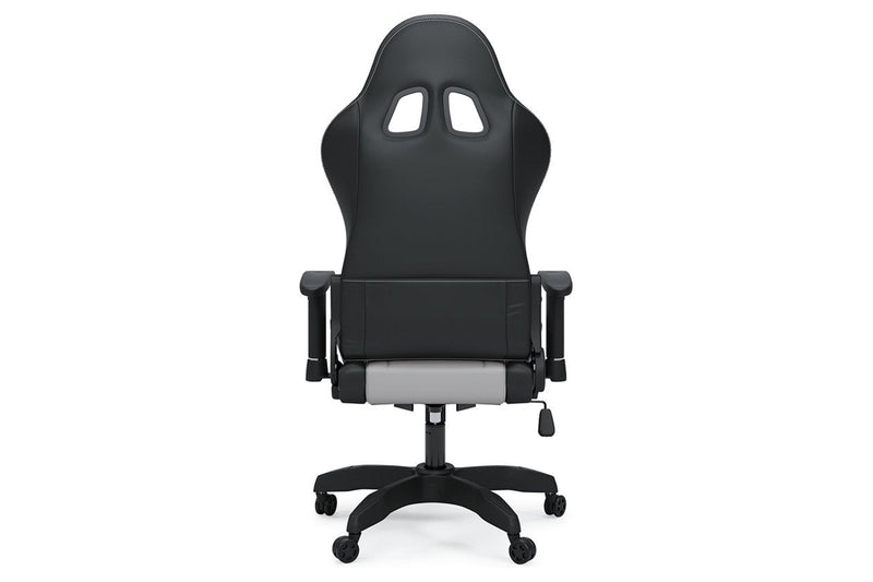 Lynxtyn White/Gray Home Office Desk Chair - Gate FurnitureGaming Chair