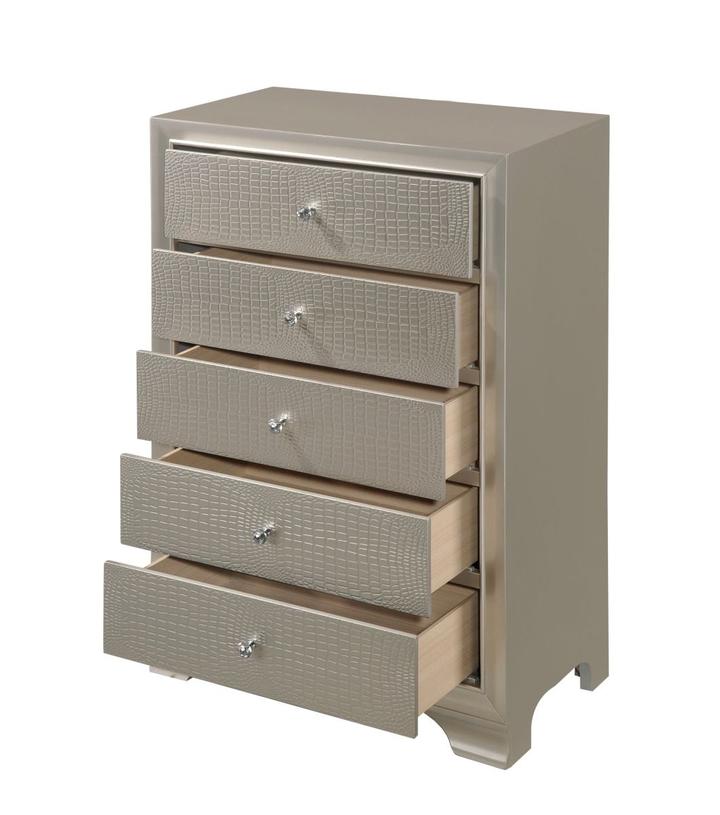 Lyssa Champagne Chest - Gate FurnitureChest