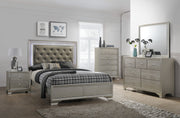 Lyssa Champagne LED Panel Bedroom Set - Gate FurnitureBedroom Set
