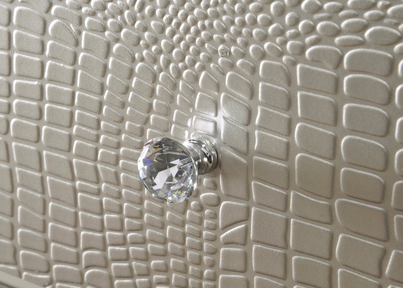 Lyssa Champagne LED Upholstered Panel Youth Bedroom Set - Gate FurnitureYouth Bedroom Set