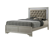 Lyssa Champagne Queen Panel Bed - Gate FurnitureQueen Bed