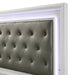 Lyssa Frost King LED Panel Bed - Gate Furniture