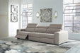 Mabton 3-Piece Gray Dual Power Reclining Sofa - Gate Furniture