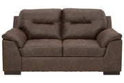 Maderla Walnut Loveseat - Gate FurnitureLoveseat