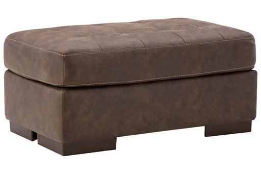 Maderla Walnut Ottoman - Gate FurnitureOttoman