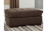 Maderla Walnut Ottoman - Gate FurnitureOttoman