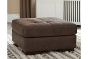 Maderla Walnut Oversized Accent Ottoman - Gate FurnitureOttoman