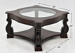 Madison Brown Wood Coffee Table with Casters - 4320-04 - Gate Furniture