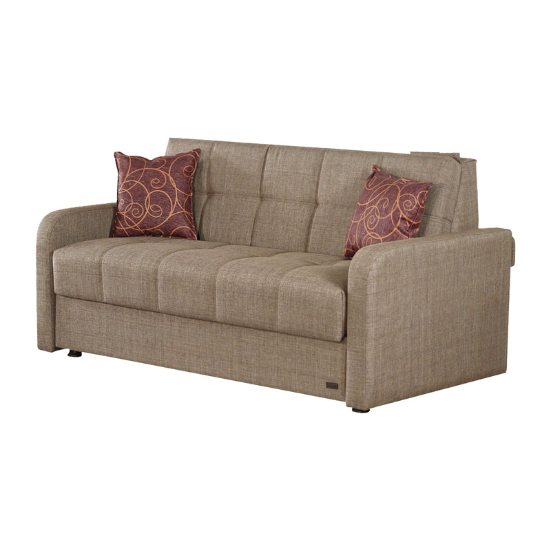 Madrid 69 in. Pull Out Sleeper Sofa in Brown - Gate FurnitureSleeper Sofa