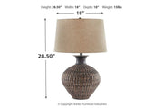 Magan Antique Bronze Finish Table Lamp - Gate FurnitureTable Lamp