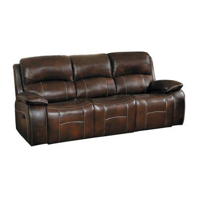 Mahala Brown Reclining Sofa - 8200BRW-3 - Gate Furniture