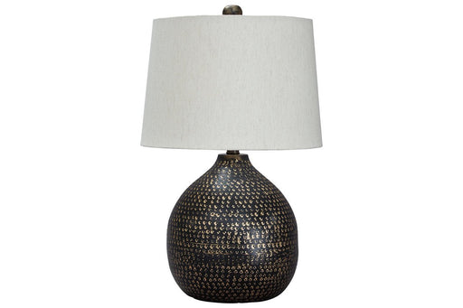 Maire Black/Gold Finish Table Lamp - Gate FurnitureTable Lamp