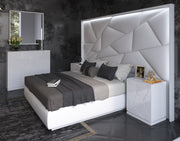 Majesty Bed W/Light Queen - Gate FurnitureQueen Bed