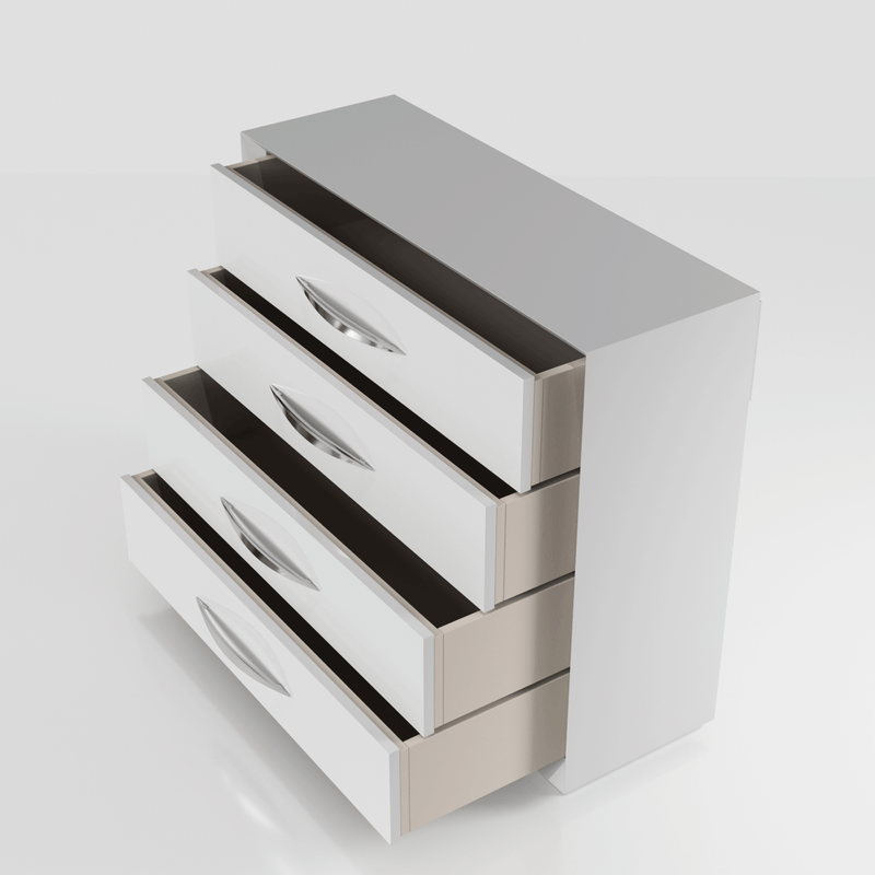 Majesty Bedroom W/Light And Carmen Cases Set - Gate FurnitureBedroom Set