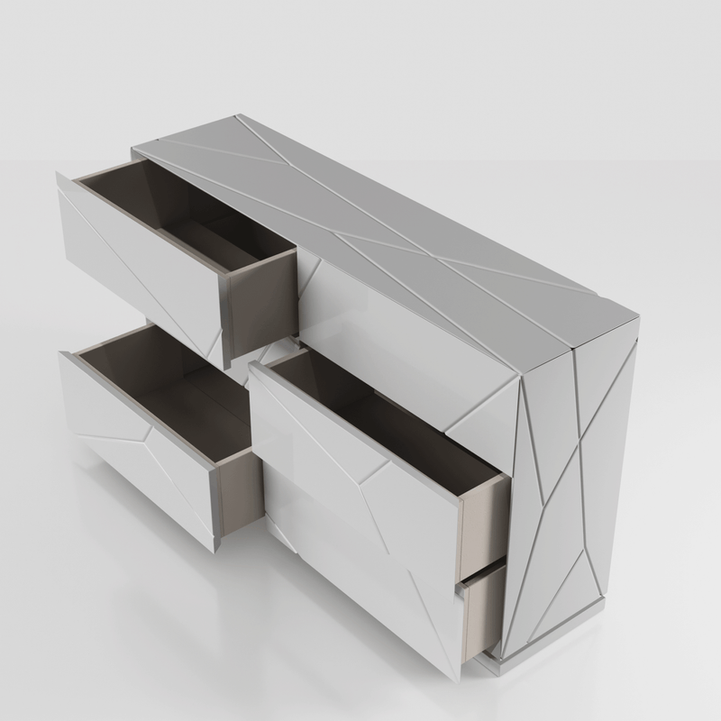 Majesty Bedroom W/Light And Kiu Cases Set - Gate FurnitureBedroom Set