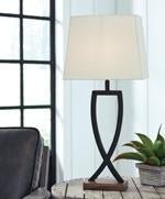 Makara Black/Brown Table Lamp (Set of 2) - Gate FurnitureTable Lamp Pair