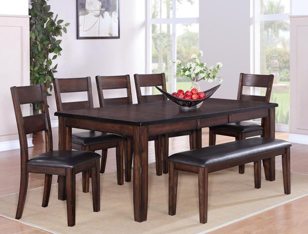 Maldives Dark Brown Extendable Dining Set - Gate FurnitureDining Room Set