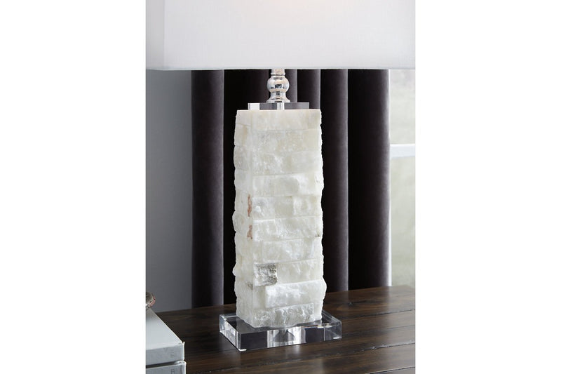 Malise White Table Lamp - Gate FurnitureTable Lamp