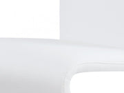 Malone White Glass Top Table & PU Chair Dining Set - Gate FurnitureDining Room Set