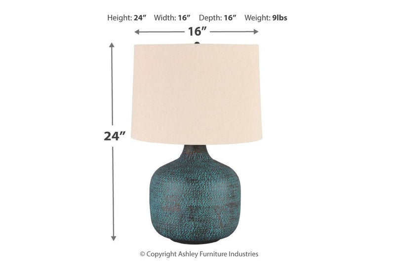 Malthace Patina Table Lamp - Gate FurnitureTable Lamp