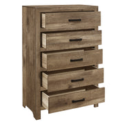 Mandan Weathered Pine Panel Bedroom Set - Gate FurnitureBedroom Set