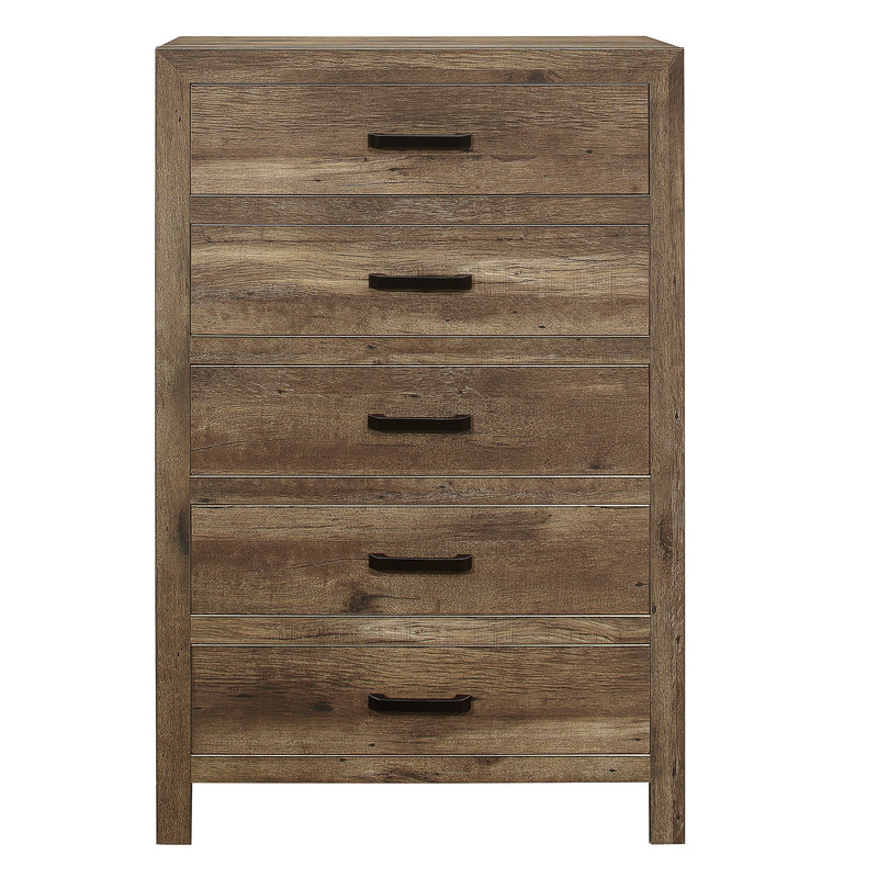 Mandan Weathered Pine Panel Bedroom Set - Gate FurnitureBedroom Set