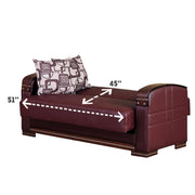 Manhattan Mahogany Sleeper Living Room Set - Gate FurnitureLiving Room Set