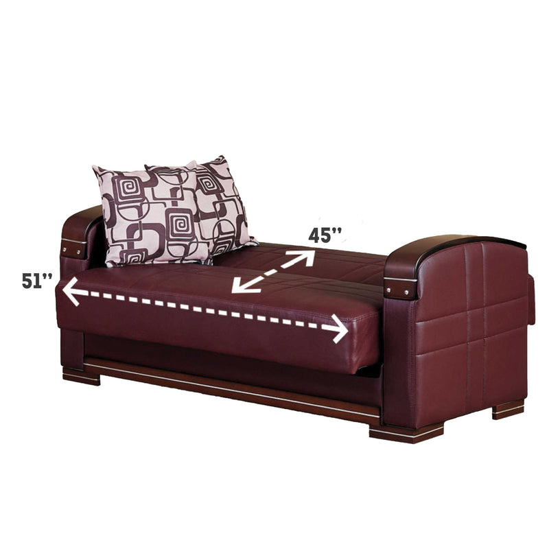 Manhattan Mahogany Sleeper Living Room Set - Gate FurnitureLiving Room Set