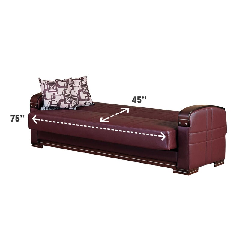 Manhattan Mahogany Sleeper Living Room Set - Gate FurnitureLiving Room Set