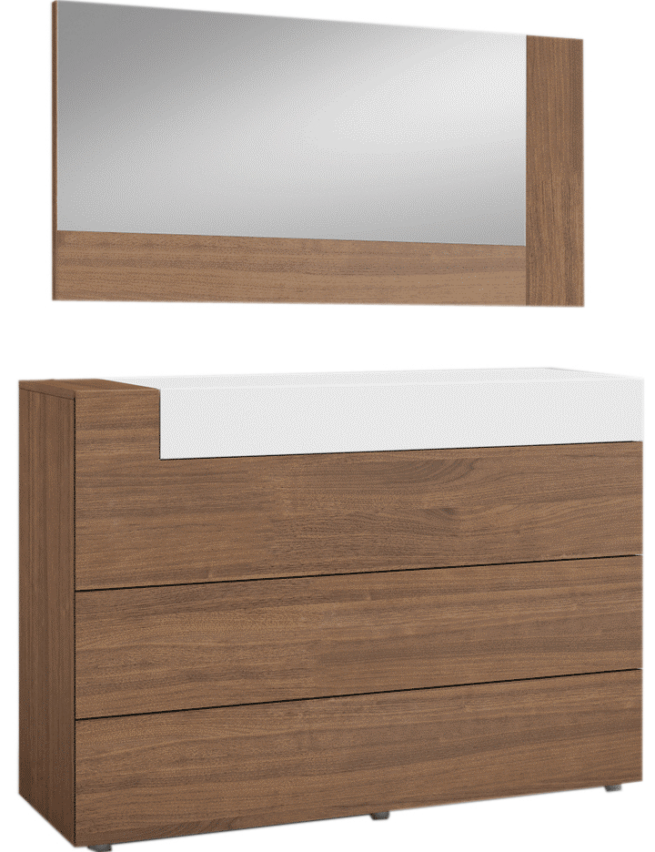 Mar Dresser/Chest/Mirror Set - Gate Furniture