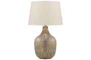 Mari Gray/Gold Finish Table Lamp - Gate FurnitureTable Lamp