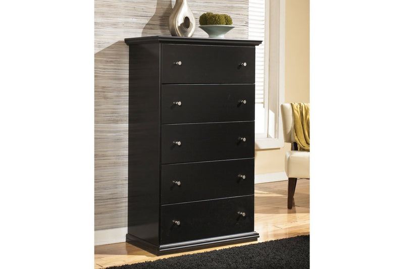 Maribel Black Chest of Drawers - Gate FurnitureChest
