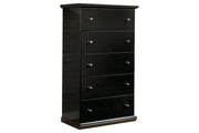 Maribel Black Chest of Drawers - Gate FurnitureChest