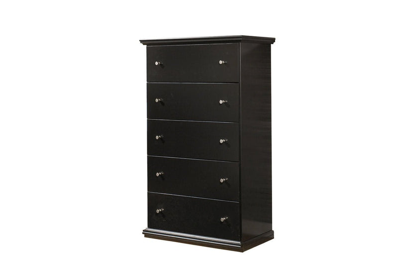 Maribel Black Chest of Drawers - Gate FurnitureChest